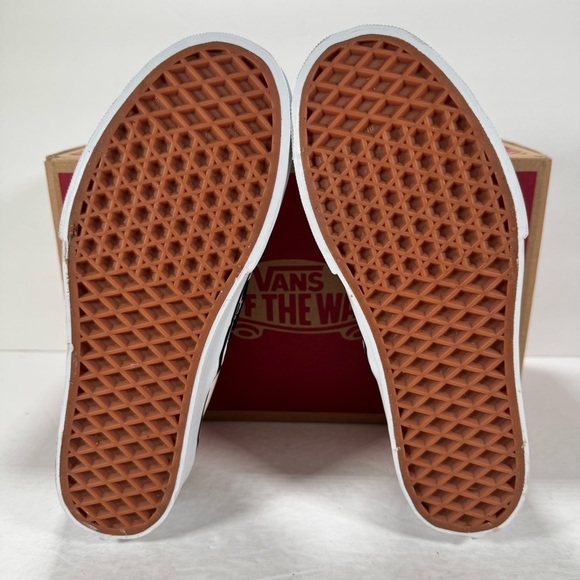 Vans Classic Slip-On Stackform Checkerboard Black Classic White Sneakers Women 8 - Picture 10 of 12